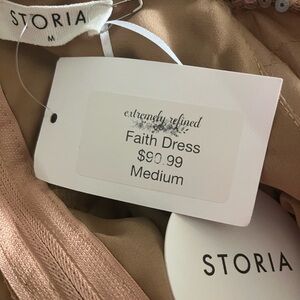 Storia Faith Dress in Beige